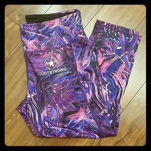 NWOT "Just Strong" brand leggings